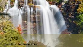  Presentation with north carolina - Presentation theme with whitewater-falls-north-carolina-usa background and a gold colored foreground