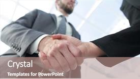  Presentation with partnership - Amazing slide deck having whitw man chance - business partnership meeting concept image backdrop and a coral colored foreground