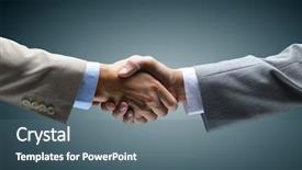  Presentation with black wedding holding hands - PPT theme having whitw man chance - handshake - hand holding background and a ocean colored foreground