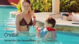  Presentation with indian mother son - Slides consisting of who is drinking watermelon shake background and a  colored foreground