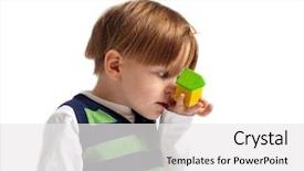  Presentation with old house - PPT theme featuring dinner - ready to eat hot dog background and a coral colored foreground