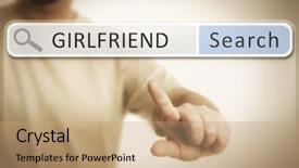  Presentation with web - Cool new slides with who is searching the web backdrop and a coral colored foreground