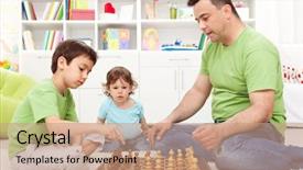  Presentation with awesome - Audience pleasing PPT theme consisting of whoa - that is awesome toddler boy looking in awe - focus on background child backdrop and a coral colored foreground