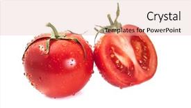  Presentation with fresh water - Audience pleasing slide set consisting of whole and cross with dew backdrop and a lemonade colored foreground