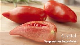  Presentation with red - Slides consisting of whole-and-half-fresh-red background and a coral colored foreground