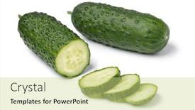  Presentation with healthy snack - Slides consisting of whole-and-sliced-fresh-healthy background and a  colored foreground