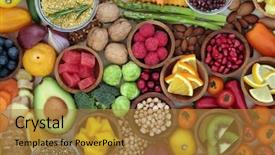  Presentation with carbohydrates - Amazing presentation theme having whole being - health food selection with fresh backdrop and a gold colored foreground