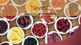  Presentation with rustic healthy - Colorful presentation design enhanced with whole being - healthy diet detox super food backdrop and a  colored foreground