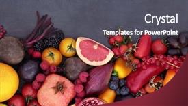  Presentation with food minerals - Presentation design having whole being - healthy eating super food background background and a dark gray colored foreground