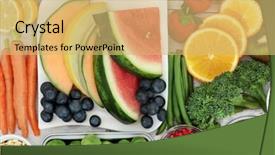 Presentation with minerals nutrition - PPT layouts featuring whole being - healthy food nutrition concept background and a  colored foreground