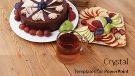  Presentation with tea cake - 