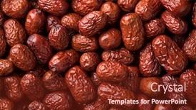  Presentation with chinese - Colorful PPT theme enhanced with whole-dried-chinese-red-dates backdrop and a tawny brown colored foreground