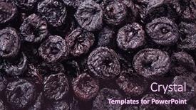  Presentation with fruit - Amazing presentation design having whole-dried-plums-pitted-background backdrop and a wine colored foreground