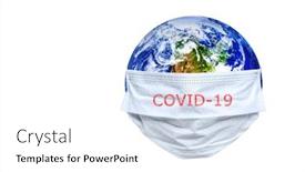  Presentation with earth pollution - Slide deck consisting of whole-earth-is-quarantined background and a white colored foreground