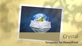  Presentation with earth pollution - Slide deck consisting of whole-earth-is-quarantined background and a lemonade colored foreground