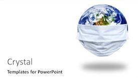  Presentation with earth pollution - Theme featuring whole-earth-is-quarantined background and a white colored foreground