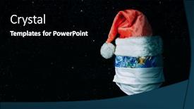  Presentation with earth pollution - Cool new slides with whole-earth-is-quarantined backdrop and a black colored foreground