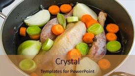  Presentation with organic foods - Amazing PPT layouts having whole foods - organic raw guinea fowl prepared backdrop and a gold colored foreground