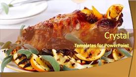  Presentation with duck - Amazing PPT layouts having whole foods - roast duck with orange anise backdrop and a tawny brown colored foreground