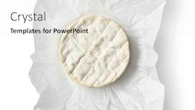  Presentation with camembert - Cool new presentation design with whole french camembert cheese backdrop and a white colored foreground