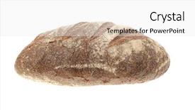  Presentation with black women single - Slides having whole full rye dark bread background and a white colored foreground