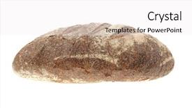  Presentation with black women single - Cool new slide set with whole full rye dark bread backdrop and a white colored foreground