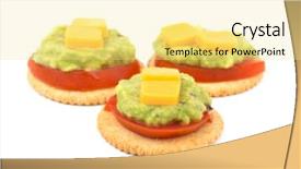  Presentation with white cheese - Audience pleasing PPT theme consisting of whole grain crackers with tomato backdrop and a blonde colored foreground