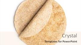  Presentation with tortilla - Cool new presentation with whole-grain-tortilla-wraps-isolated backdrop and a lemonade colored foreground