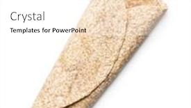  Presentation with tortilla - Beautiful slide set featuring whole-grain-tortilla-wraps-isolated backdrop and a white colored foreground