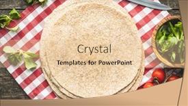  Presentation with whole grain flour - Slide set having whole-grain-tortilla-wraps background and a lemonade colored foreground