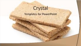  Presentation with grains - Theme having whole grains - stack of crispbread isolated background and a lemonade colored foreground