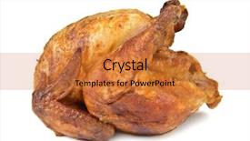  Presentation with poultry meat - Amazing presentation design having whole grilled chicken isolated backdrop and a  colored foreground