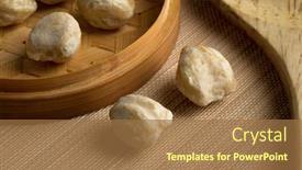  Presentation with nuts - PPT theme with whole-kukui-nuts background and a coral colored foreground