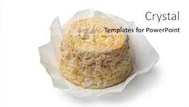  Presentation with white cheese - Beautiful presentation theme featuring whole-langres-cheese-wrapped backdrop and a white colored foreground