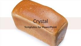  Presentation with bread - Slide deck with whole loaf of bread isolated background and a coral colored foreground