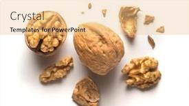  Presentation with walnut - Slide deck featuring whole-walnut-plus-open-walnut background and a yellow colored foreground