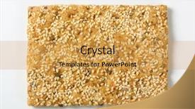  Presentation with turkish bread tiny bread sesame - Theme with balneario o parque recreativo de background and a tawny brown colored foreground