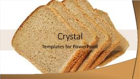  Presentation with bread - Amazing theme having whole wheat - slices of dark bread isolated backdrop and a yellow colored foreground