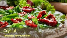  Presentation with whole wheat flour - Slide set featuring whole-wheat-flour-pizza-food background and a tawny brown colored foreground