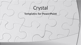  Presentation with complete puzzle - Cool new presentation theme with whole white complete puzzle backdrop and a light gray colored foreground