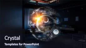  Presentation with creation - Cool new PPT layouts with whole world in hand mixed backdrop and a  colored foreground