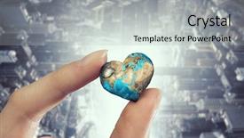  Presentation with world at your hand - Slides enhanced with whole world in hand background and a light gray colored foreground