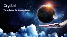  Presentation with hand world hands of jesus - Beautiful slides featuring whole world in hands mixed backdrop and a  colored foreground