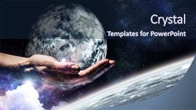 Presentation with world in hands - Cool new PPT layouts with whole world in hands mixed backdrop and a  colored foreground