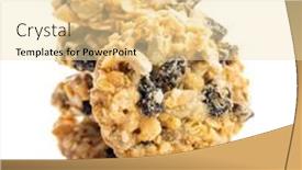  Presentation with oat - Presentation enhanced with wholegrain-oat-cookies-cookies background and a blonde colored foreground