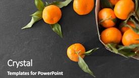  Presentation with healthy eating - Presentation theme enhanced with wholeness life - food healthy eating and vegetarian background and a dark gray colored foreground