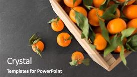  Presentation with healthy eating food photography - Presentation theme featuring wholeness life - food healthy eating and vegetarian background and a dark gray colored foreground