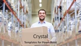  Presentation with export - Beautiful PPT layouts featuring wholesale logistic business export backdrop and a mint green colored foreground