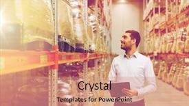  Presentation with wholesale - Audience pleasing PPT theme consisting of wholesale logistic business export backdrop and a coral colored foreground