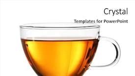  Presentation with cup of lemon tea - Audience pleasing PPT layouts consisting of wholesome - cup of tea isolated backdrop and a white colored foreground